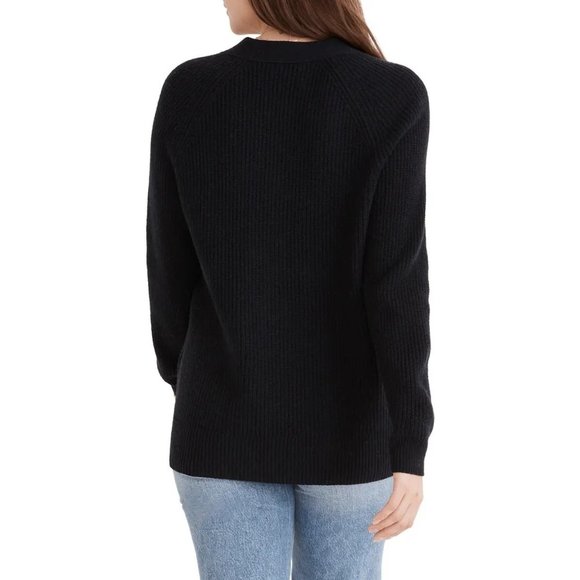 Madewell Lyle Rib Henley Long Sleeve Sweater - Picture 3 of 10